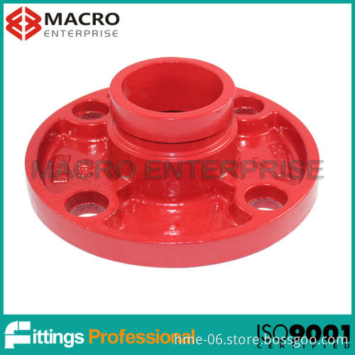 Grooved fittings flange adaptor ASME class 150